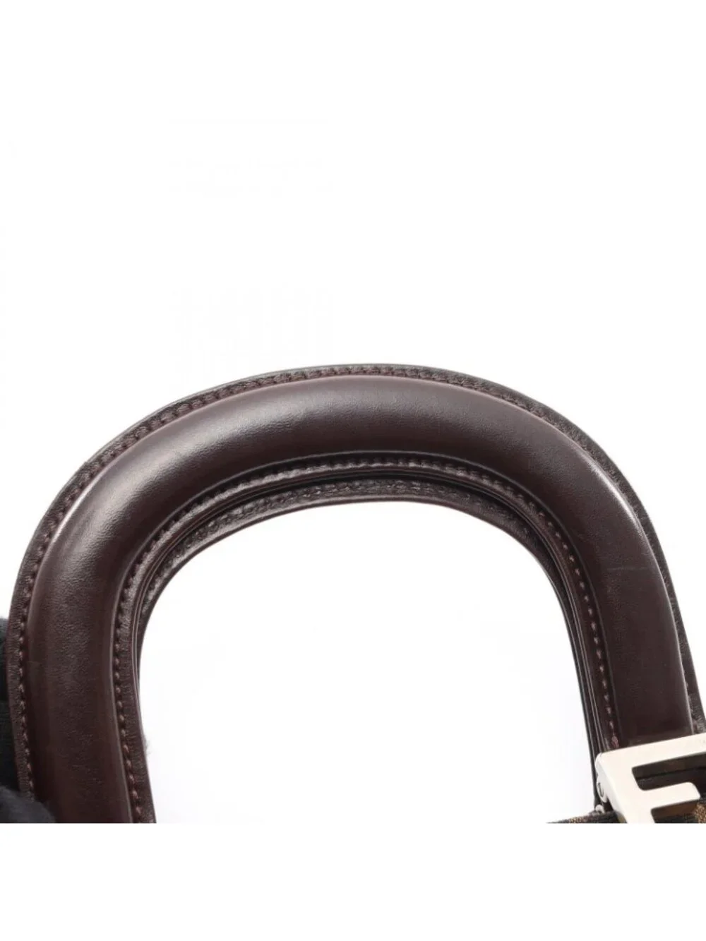Fendi Handbag Zucca Brown Canvas Leather - Picture 7 of 10
